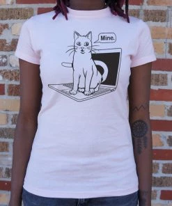 The Triathlete Store Cat Conquers Laptop T-Shirt (Ladies) | Bike T-Shirts