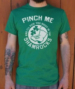 The Triathlete Store Pinch Me Shamrocks T-Shirt (Mens) | Bike T-Shirts
