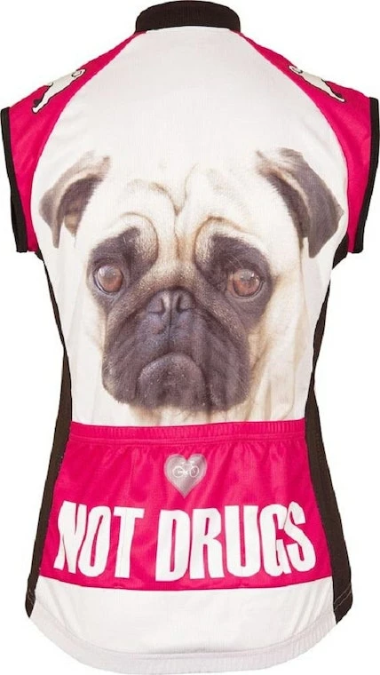 It's In My Heart Pugs Women's Sleeveless Cycling Jersey 4 It's In My Heart Pugs Women's Sleeveless Cycling Jersey - Image 2