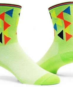 Save Our Soles SOS Tru Sole 200 Needle Coolmax Socks - GEO Green 5 Inch | Long Socks