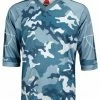 World Jerseys Outlaw Camo Blue Men's 3/4 Sleeve Mountain Bike Jersey 2019 | Short Sleeve