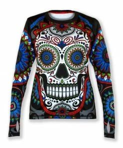 INKnBURN Women's Calavera Pullover With Thumbholes (S) | Long Sleeve