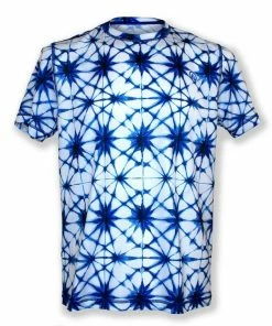 INKnBURN Men's Shibori Star Tech Shirt (S, M, L, XL, 2XL) | Short Sleeve