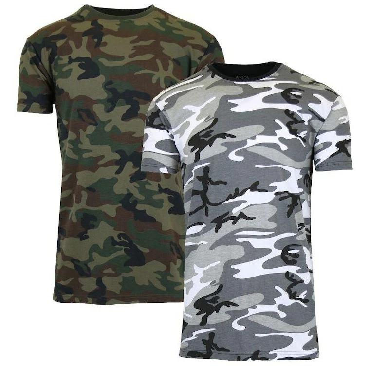 The Triathlete Store Men's Short Sleeve Crew Neck Camo Printed T-Shirt - 2 Pack | Bike T-Shirts 5 The Triathlete Store Men's Short Sleeve Crew Neck Camo Printed T-Shirt - 2 Pack | Bike T-Shirts - Image 3