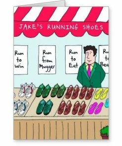 Far Gone Greetings Jake's Running : Funny Birthday Card | Other