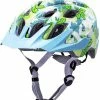 Kali Protectives Unisex-Adult Open Face Chakra Youth Bike Helmet (Flora Gloss Blue, Universal) | Kids Helmets