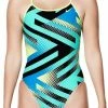 Nike Women's Tidal Riot Modern Cut-Out One-Piece, Menta (Size 24) | Cycling Shorts