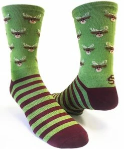 Save Our Soles SOS Reindeer 6-inch Cuff Socks | Long Socks